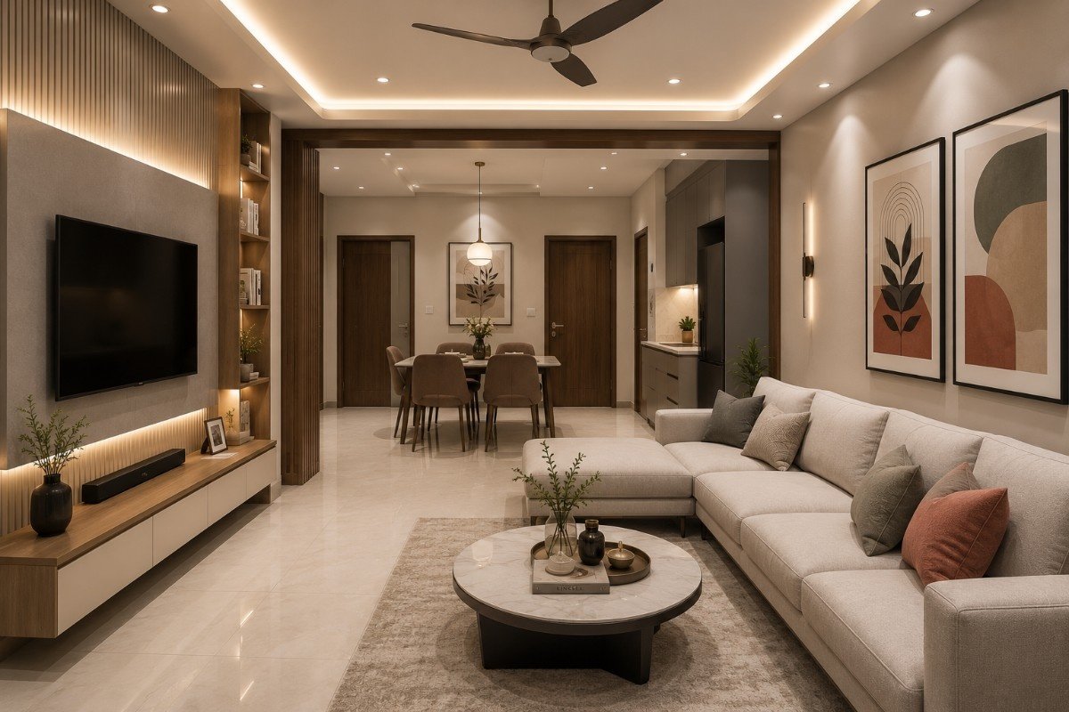 2BHK Interior Design Cost in Dehradun