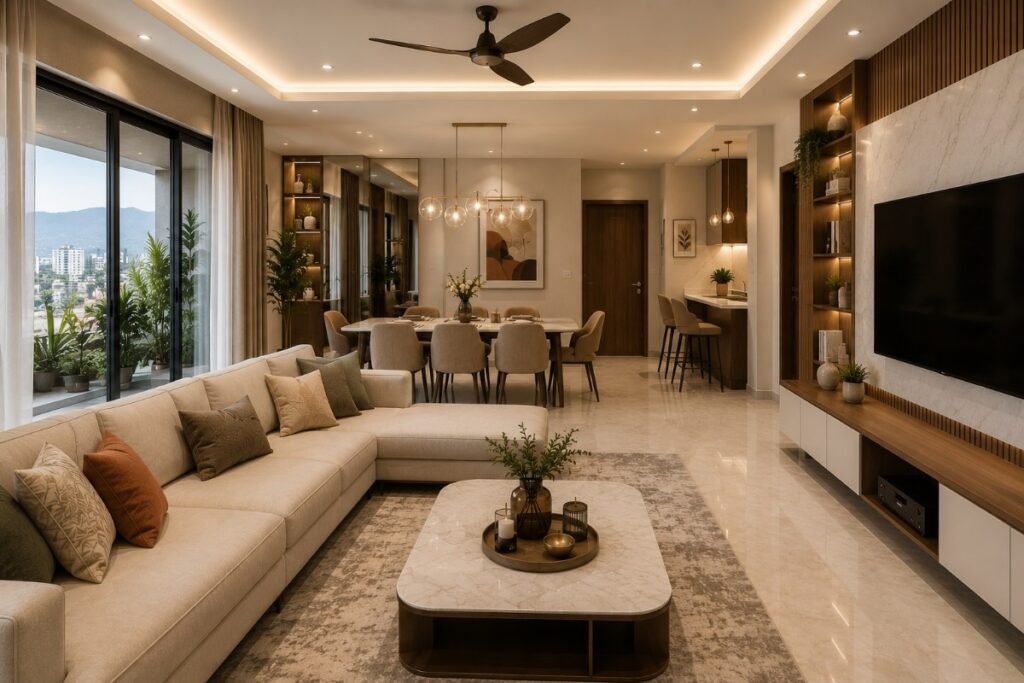 3BHK Interior Design Cost in Dehradun