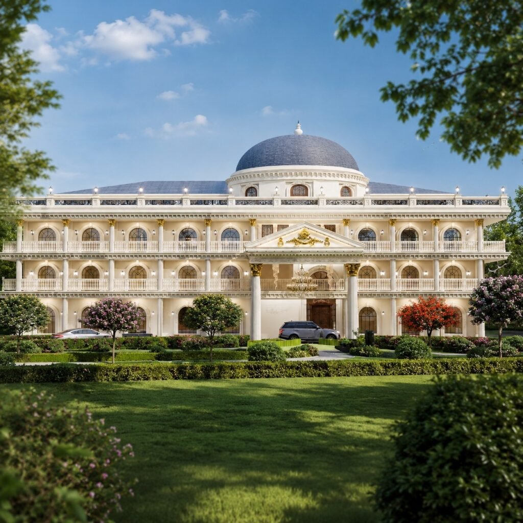 Luxury hotel architecture design in Ayodhya by AD Interio